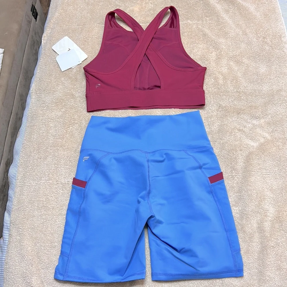 NWT Fabletics Shorts & Sports Bra Set - Picture 2 of 11
